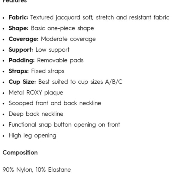 Roxy Red White Striped Bikini One Piece NWT - Picture 8 of 9